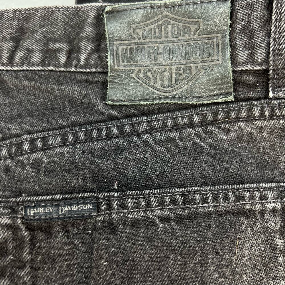 Harley Davidson Jeans Men's 36x30 Black Relaxed Fit Straight Leg Motor Clothes - Picture 7 of 15